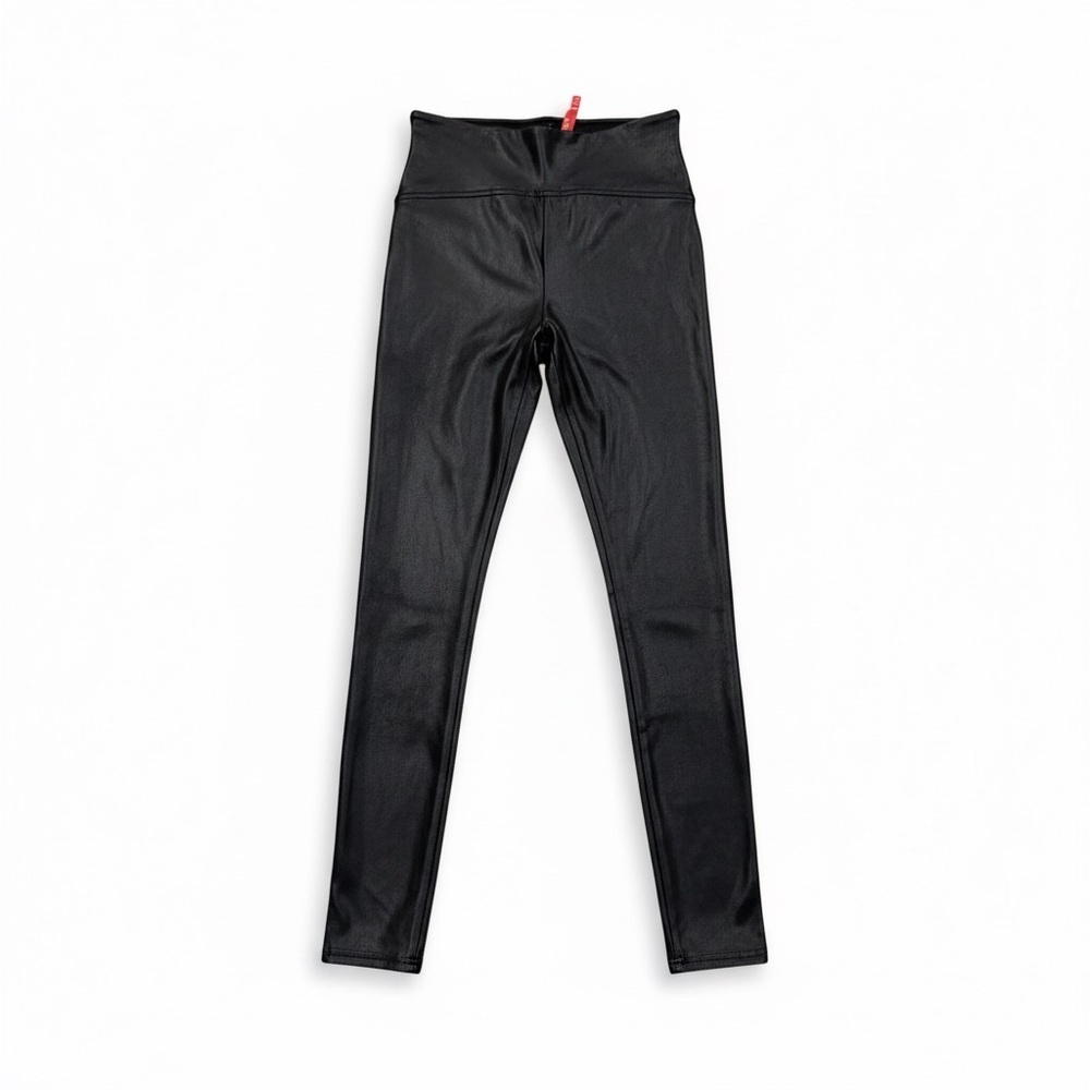 Spanx black faux leather leggings - Picture 3 of 4